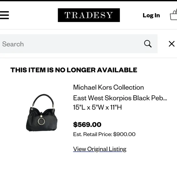 Authentic Michael Kors Collection "Skorpios" LIMITED EDITION - Picture 7 of 12